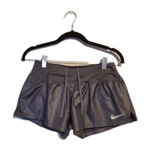 Nike Dri Fit Womens Small Black Shiny Athletic Shorts